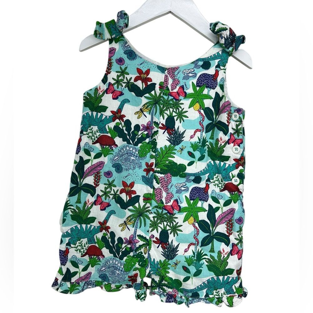 Mini Boden Tropical Print Sleeveless Romper 2-3 years